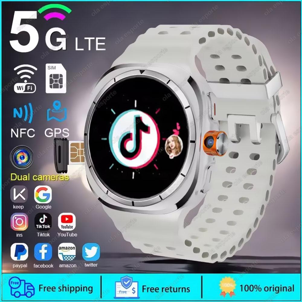 U8 Ultra IOS Android 9.0 Smart Watch Men 4G 5G SIM Card WiFi NFC GPS Compass 32GB Smartwatch Rotating Camera Sport Watch 7 Ultra