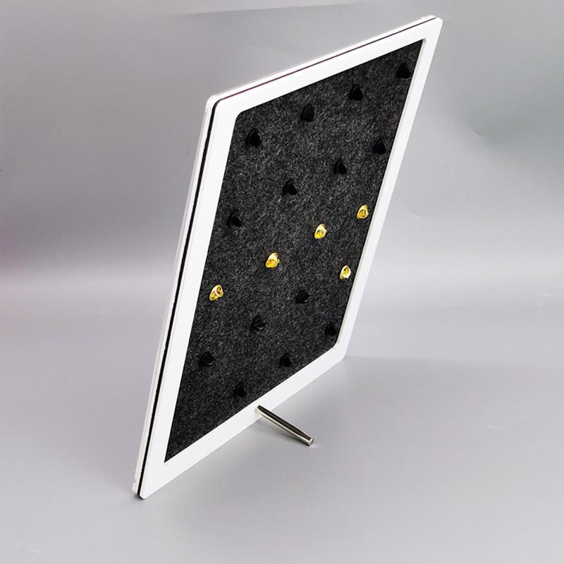 20 Girds Pin Collection Display s průhledným akrylovým prachotěsným krytem Display Box pro brož, medaili, odznak, cestovní brože, kancelářské sponky