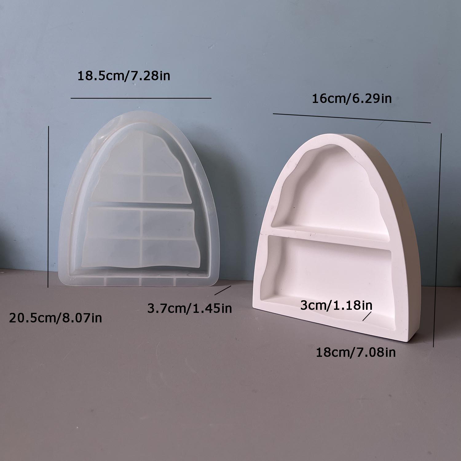 

Arch Silicone Mould Decorative Clay Mould Plaster Drip Mould White For Art Projects Gifting Diy Crafts білий