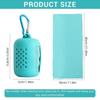 PROBEROS Cooling Towel 30x80cm, Quick Dry Sports Use, Silicone Case, Green