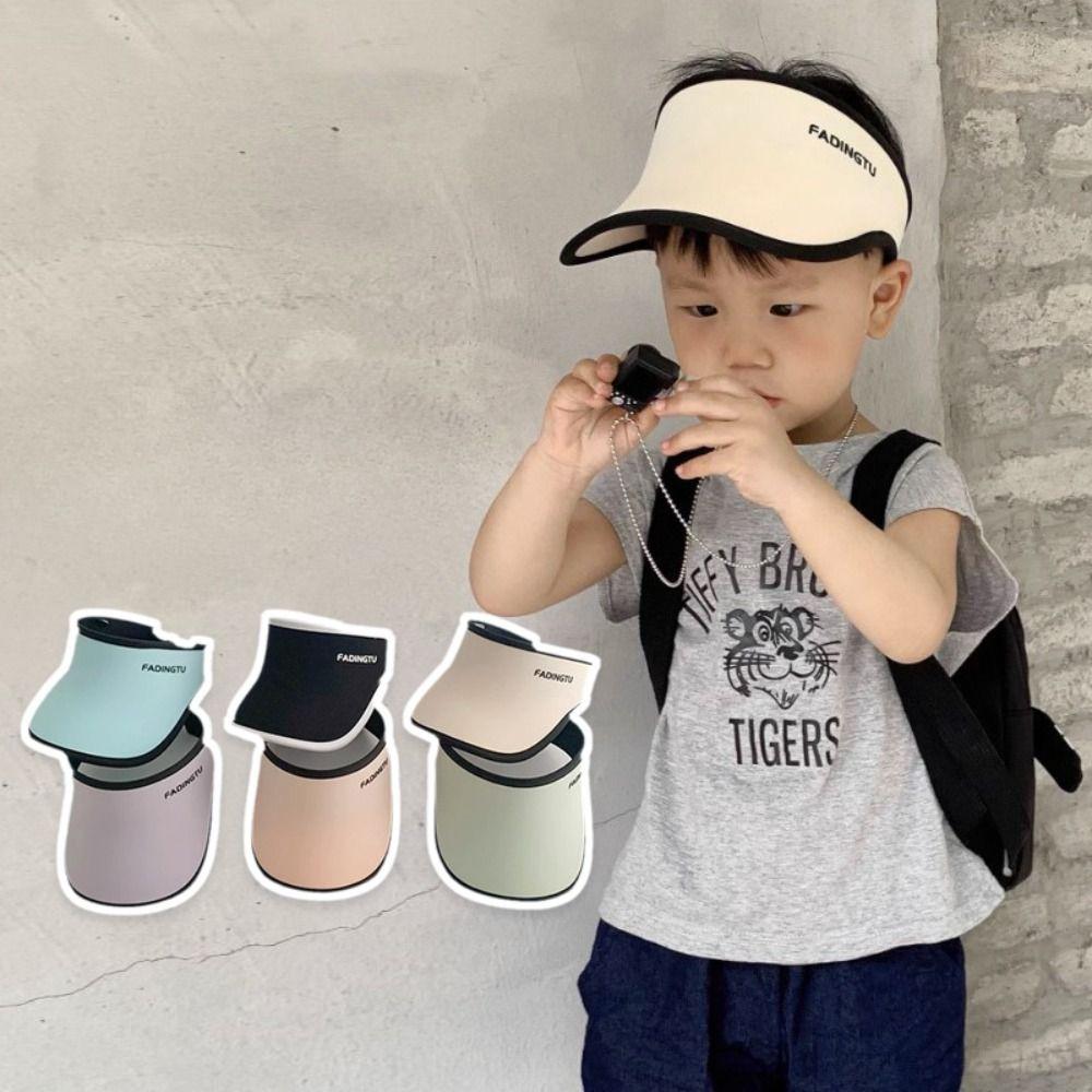 Wide Brim Beach Hats Cotton Top Air Cap High Quality Visor Hat  Girls