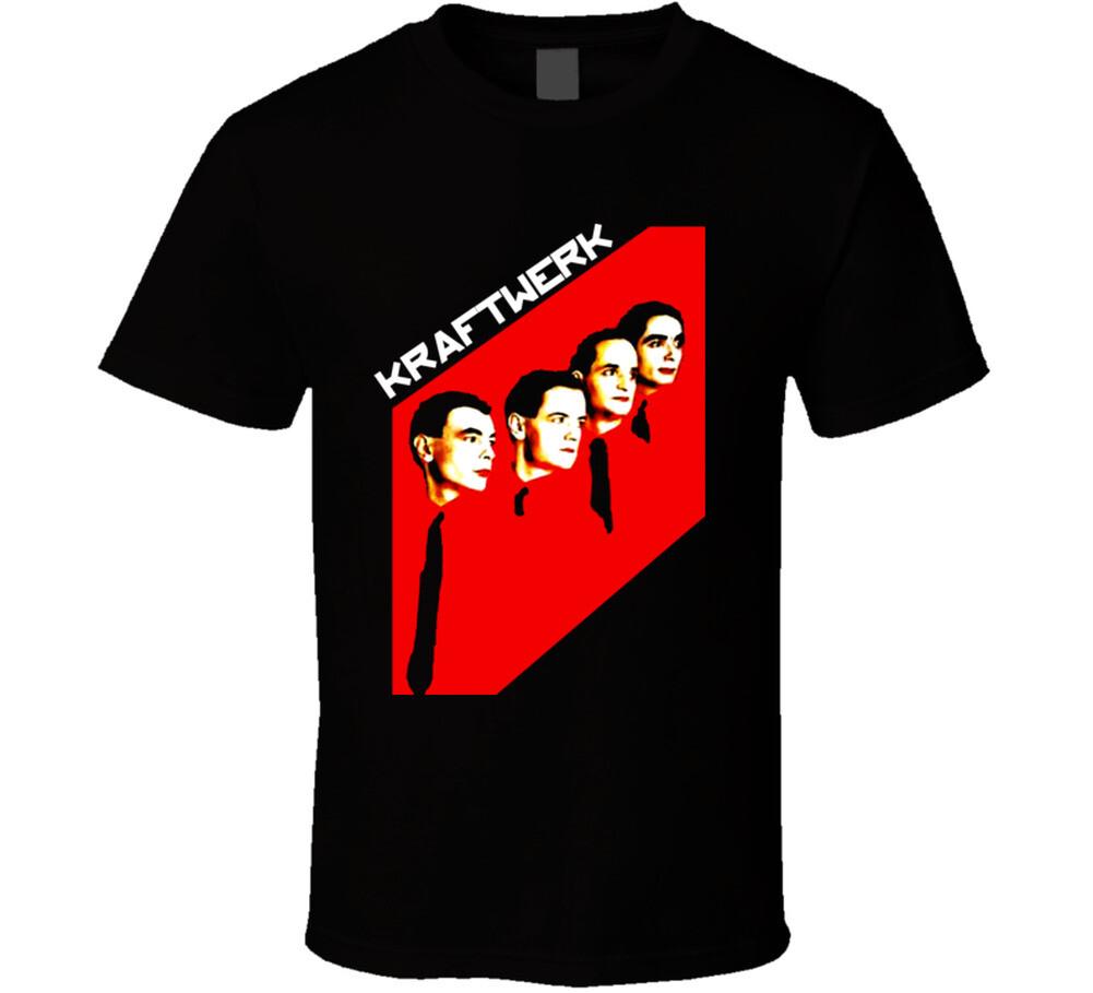 Kraftwerk German Electronic Dance Music Black T Shirt Mens Womens Tees Top S