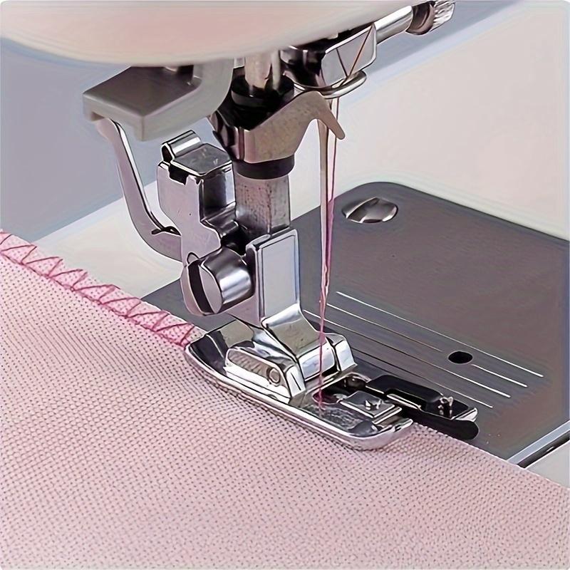 1 peça Acessório Multifuncional para Máquina de Costura, Calcador para Costura de Bordas de Tecido com Escova, Acessório para Costura Overlock com Gancho G para Uso Doméstico