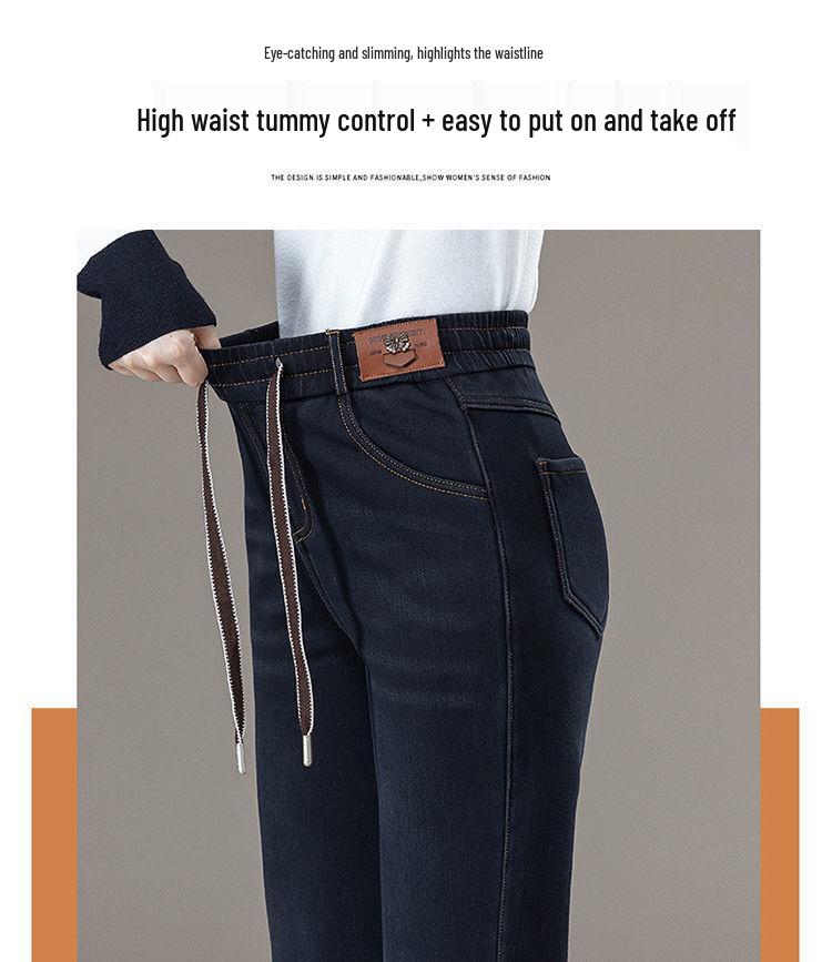 2025 Autumn/Winter Plus Size High Waist Casual Wide Leg & Straight Leg Retro Women's Jeans