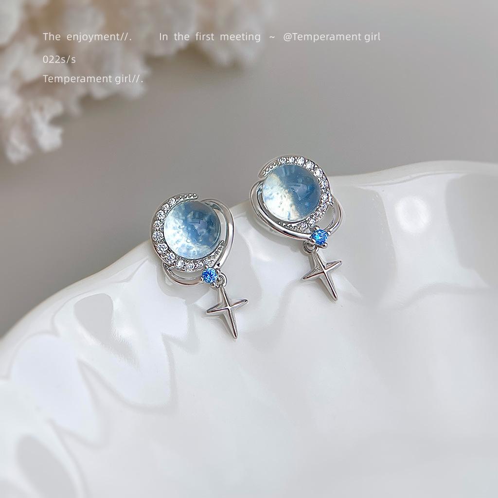 Fresh and Sweet Octagonal Earrings 1 pair