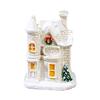 Christmas LED Light House Luminous Wooden Cabin Ornament Snow Scene Village Christmas Decoration For Home  New Year