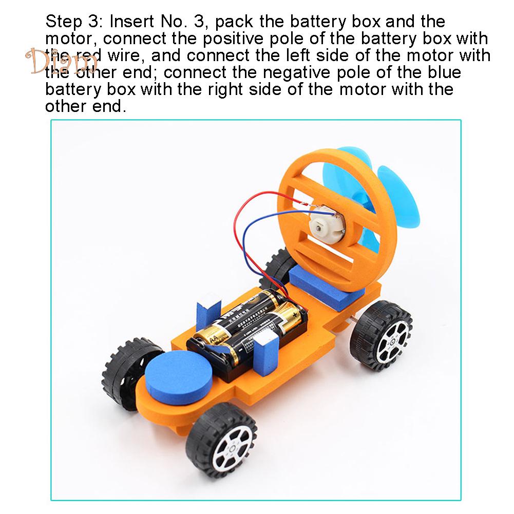 GIOCATTOLI E BAMBINI Fai da te Assemblaggio Auto da corsa elettrica Modello di esperimento scientifico Giocattoli educativi per bambini