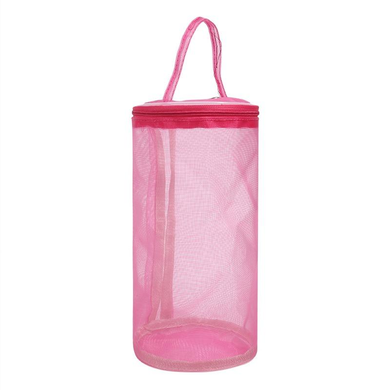 Portable Storage Bag Solid Color Crochet Handbag Organizer Weave Tools Sewing Accessories Hollow Mesh Knitting Wool Yarn Bags
