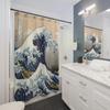 La Grande Vague de Kanagawa Rideau de Douche, Art Japonais Hokusai Décor de Salle de Bain, Décor de Salle de Bain, Rideau de Douche Artistique