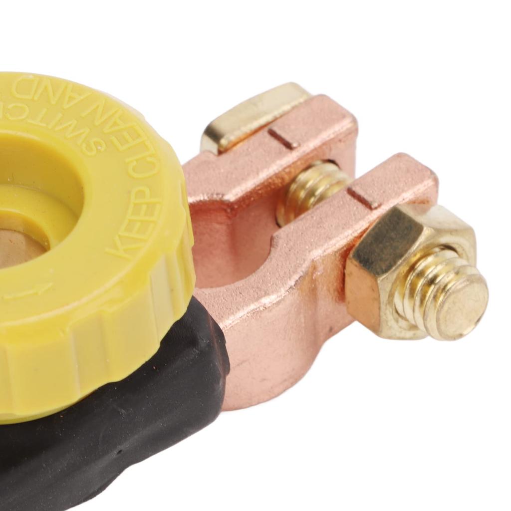 EBTOOLS Car Replacement Disconnect Switch Top Post Disconnect Switch Brass Proof Heavy Duty 6V12V24V Car RVATV