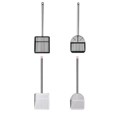 Cats Litter Scooper Stainless Steel Handle Litter Sifter for Easy Household Maintenance