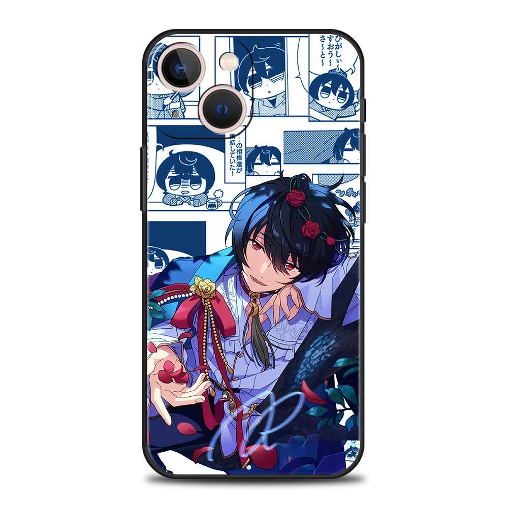 

Роскошный чехол для телефона «Anime Ensemble Stars» для iPhone 15 13 14 12 11 Pro MAX XR X SE XS 7 8 Plus, черный силиконовый защитный чехол iPhone 11 Pro