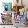 Cartoon LLabubu Cushion Cover Polyester Sofa Cushions Decorative Throw Pillows Home Decoration Pillowcover