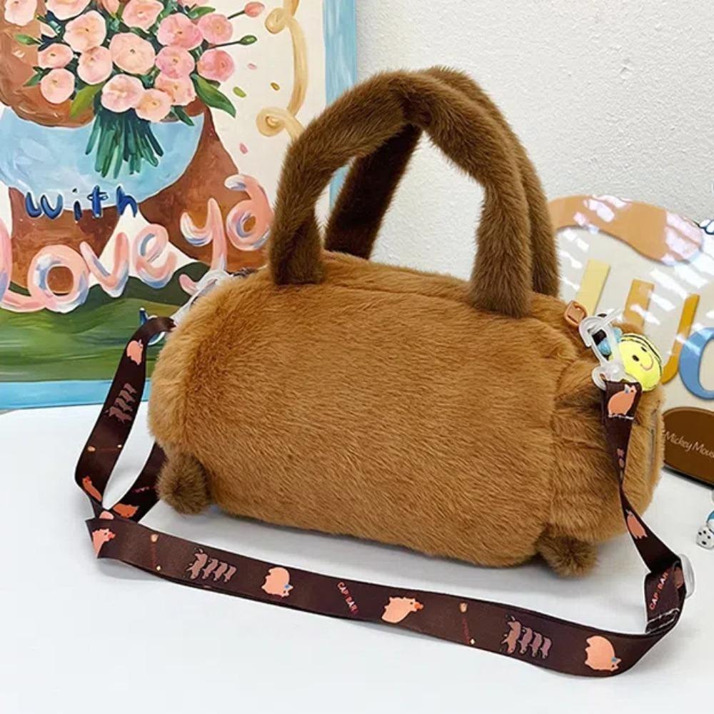 Soft Panda Crossbody Bag PP Cotton Cartoon Animal Handbag Phone Bag Plush Doll Shoulder Bag  Women