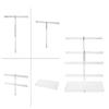 Elegant 3 Layer Jewelry Holder Rack for Necklace Bracelet and Earring Display with Tray Storage in Fashion Designs