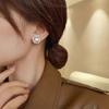 Trendy Round Pearl Stud Earrings For Women Korean Fashion Wedding Jewelry Cheap Accessories Wholesale Big Earrings