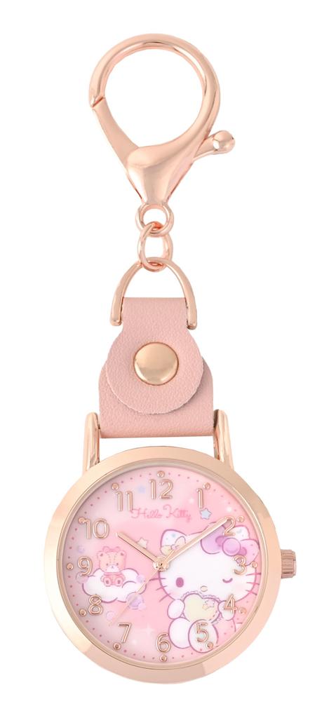 Sanrio Analog Keychain Watch for Hello Kitty Pink [Fieldwork] Women, SNR003-1,