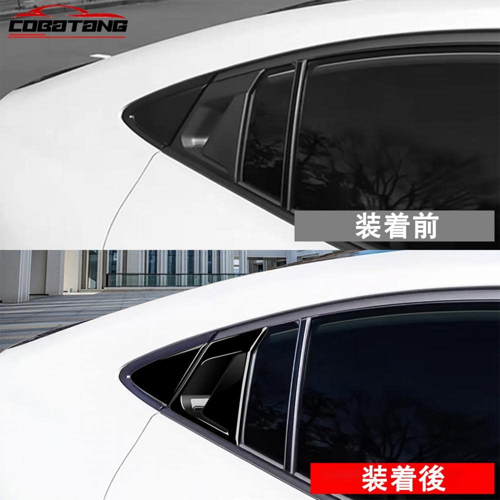 COBATANG Rear Door Handle Covers and Front Door Bowl Garnish for the New Prius 60 Exterior Custom (5th Generation, Series, ZVW60, MXWH60, ZVW65,