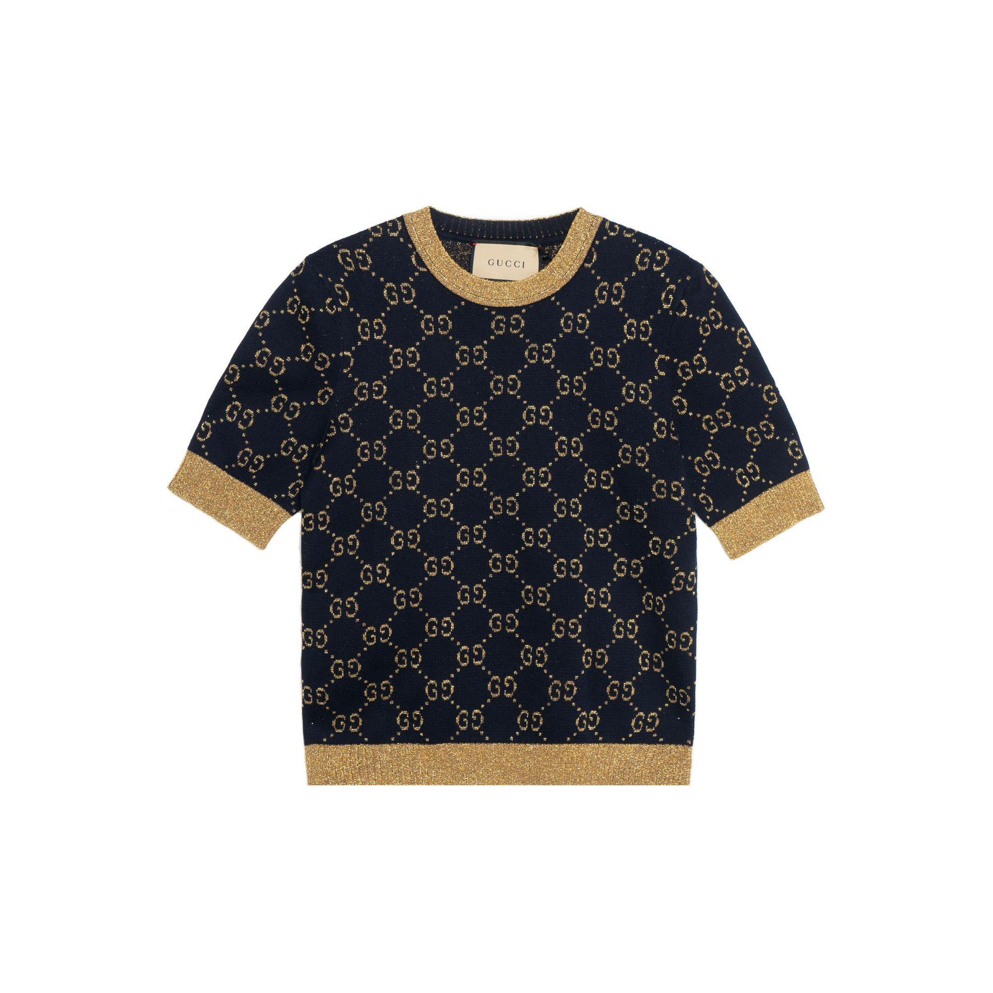 GUCCI T krekls sieviešu tumši zils