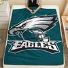 Philadelphia Eagles Printed Flannel Blanket, soft throw for bedroom sofa, washable, fan merchandise, great gift.