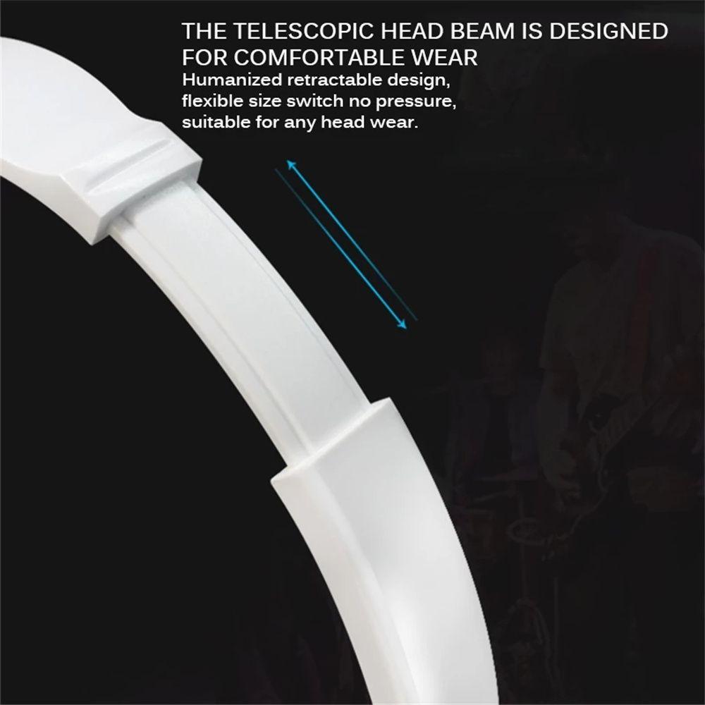3.5mm Noise Cancelling Flexible Stereo Earphones Wired Headphones Bass Headset Over Ear Headset