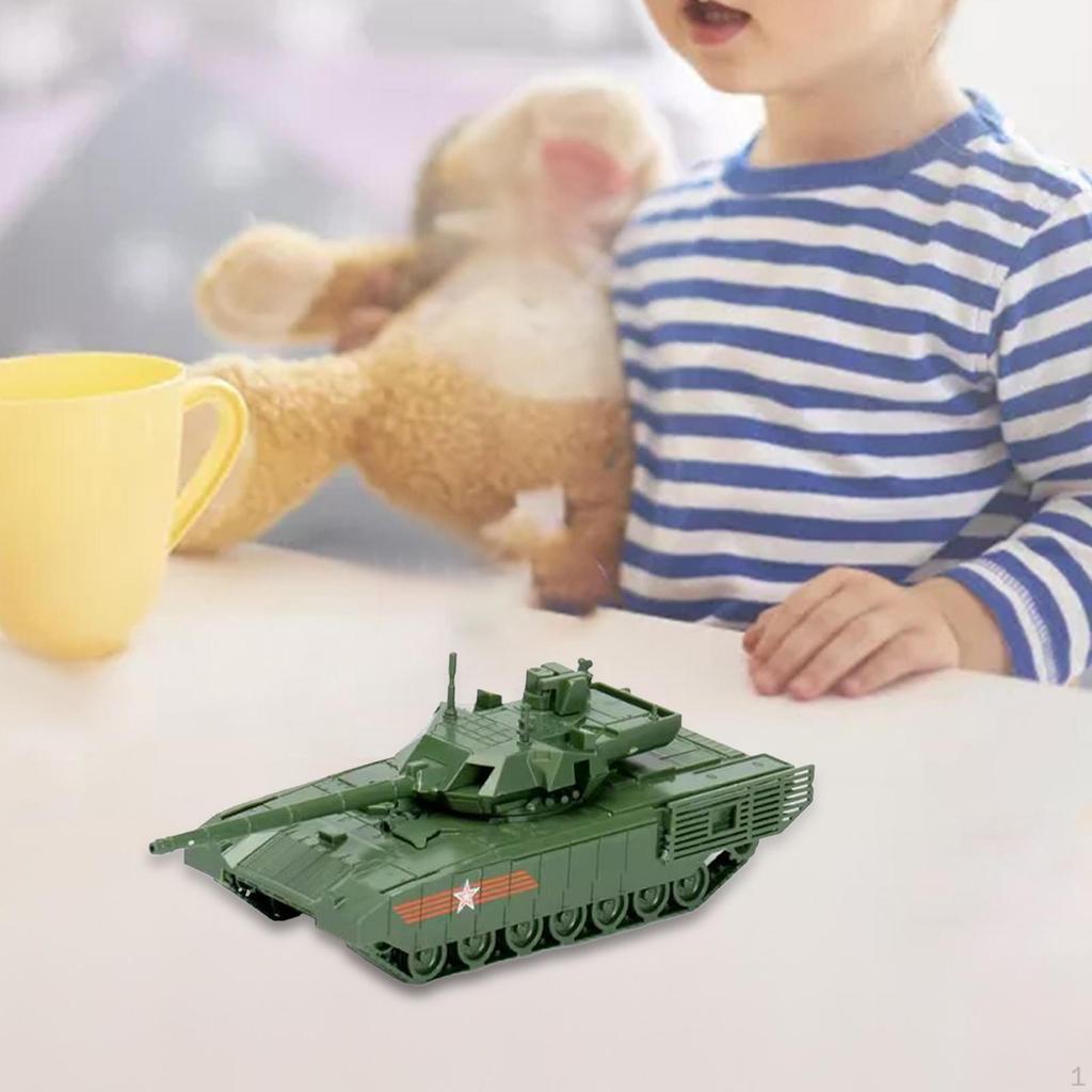 1/72 Tank Assembly Model Educational Toy Collection Vehicle Toy, Miniature Building