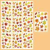 9pcs/pack Thanksgiving Window Stickers Fall Harvest Them PVC Autumn Window Clings Turkey Pattern DIY Maple Leaf Window Stickers