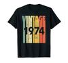 Classic Vintage Born in 1974 Retro 70s Style Birthday Year Tshirt Men Women Unisex T Shirt Streetwear Comfort Summer Cotton Tee