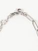 [Ray Beams] Stainless Steel Heart & Chain Necklace for Women, Silver, One Size