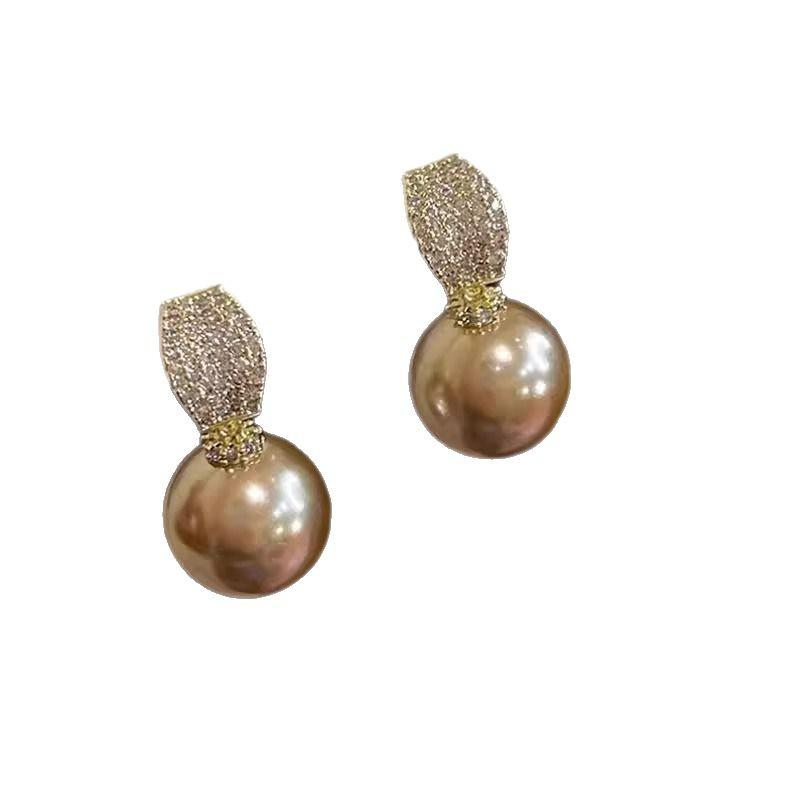 Orecchini Pendenti con Perle Autunno 2024: Orecchini a Bottone Trendy di Alta Gamma per Donna