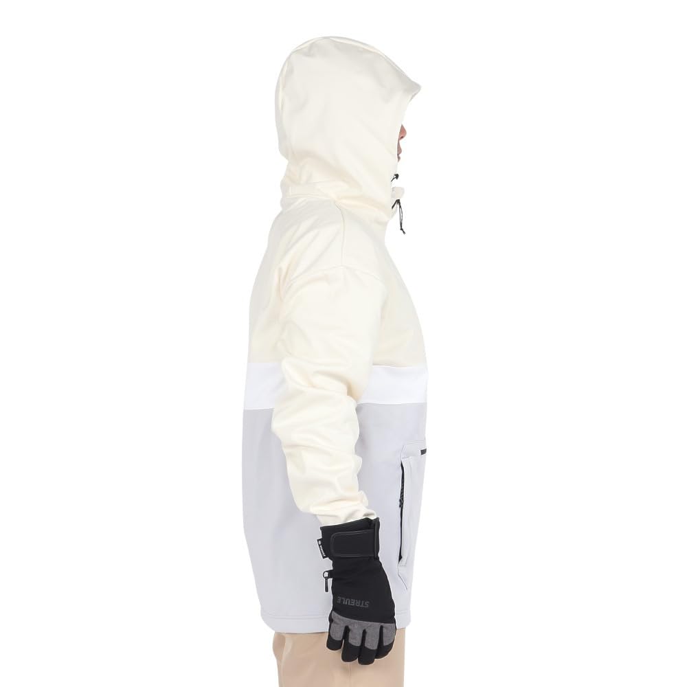 Oakley FOA404727 TNP Nose Grab Softshell Lunar US Size Medium To Japanese Size Hoodie, (9XP) Rock/Arctic White, (equivalent Large)