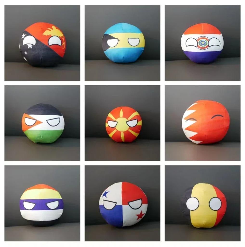 Peluche Polandball 9/20cm Filippine Città del Vaticano Moldavia Countryball Bambola Ripiena Ciondolo Decorazione per la Casa