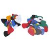 100Pcs Guitar Pick Colorful Plastic Finger Protection Musical Instrument Accessories 0.46mm