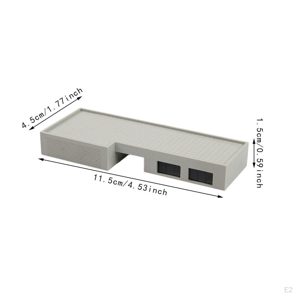 Model of Railway Buildings, Stage Layout, Realistic DIY, 1/150 Gauge for Diorama Landscape, Garden