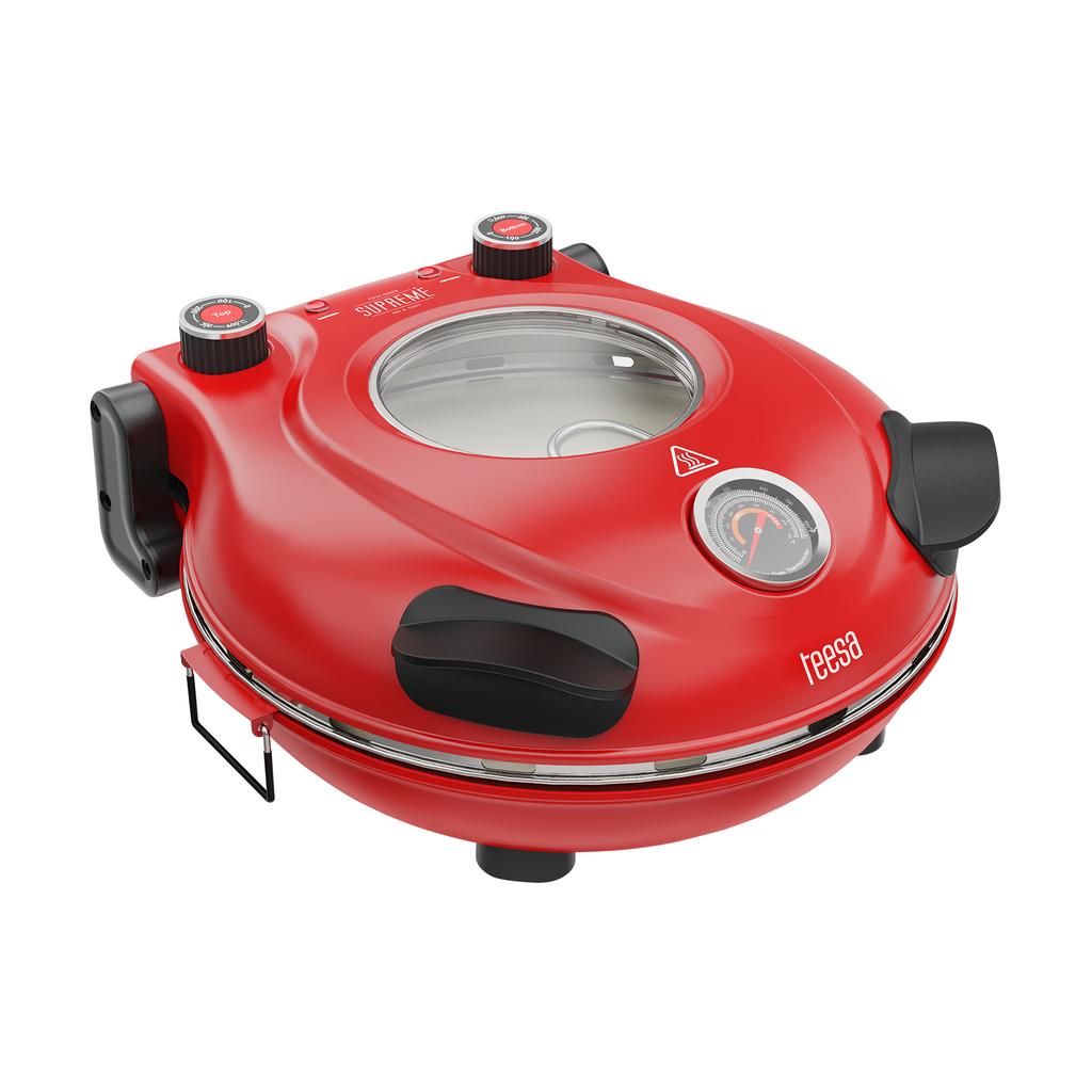 Teesa Supreme Pizza Oven + Window Shovel 405°C Stone 1200W Strong