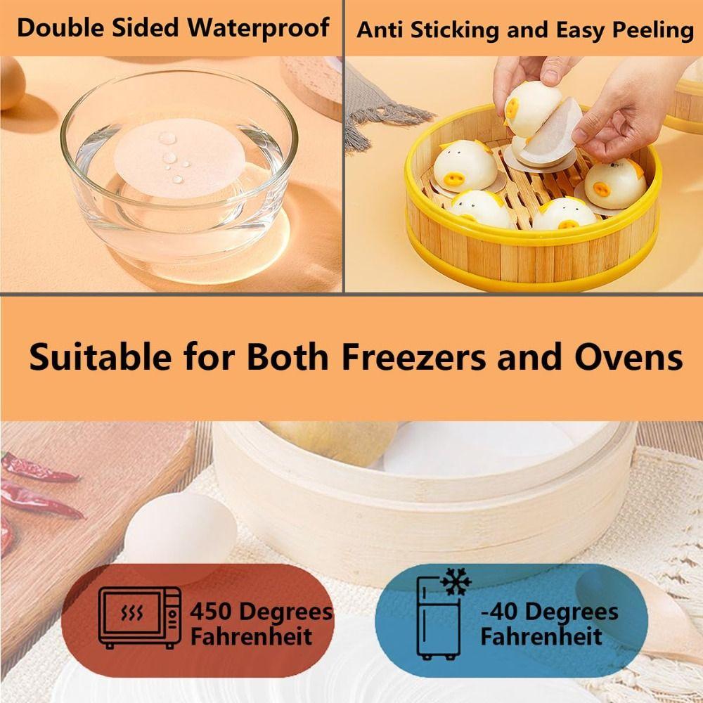 200 Stück Quadratische/Runde Blätter Pergamentpapier Einweg-Wachspapier Trennen von Burgern