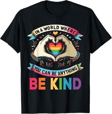 In einer Welt, in der du alles sein kannst, sei freundlich Gay Pride LGBT T-Shirt