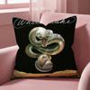 Whitesnake Cushion Cover Multi-Scene Pillow Cover for Home & Car - Reversible, Soft & Durable for Daily Use