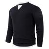 Maglione Trendy a Due Pezzi da Uomo 2025 - Vestibilità Larga Base Moda