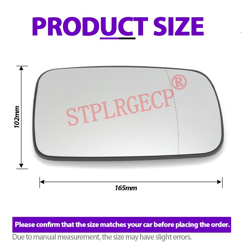 Left or Right Door Side Wing Mirror Glass Power Heated Rear View Replacement for BMW E46 E65 E66 E67 2000-2008 LH RH