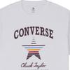Converse T Shirts Unisex White Crew Neck Moderate Straight Fit 10025627-A01