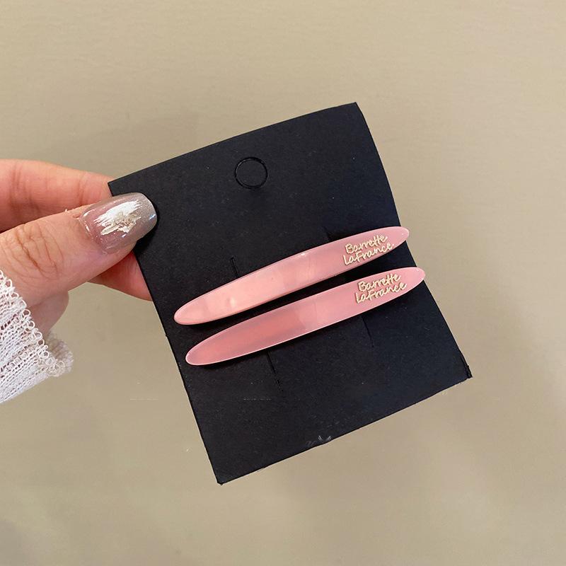 Acrylic Irregular Smudge Hairpin Spring and Summer Simple and Versatile One-word Clip Fashion Casual Hair Accessories Headgear