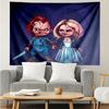 Chucky And Tiffany's Wedding Tapestry Hanging for Bedroom,Livingroom, Playroom,Decor Art Room Wall Tapestry Holiday and Birthday Gifts