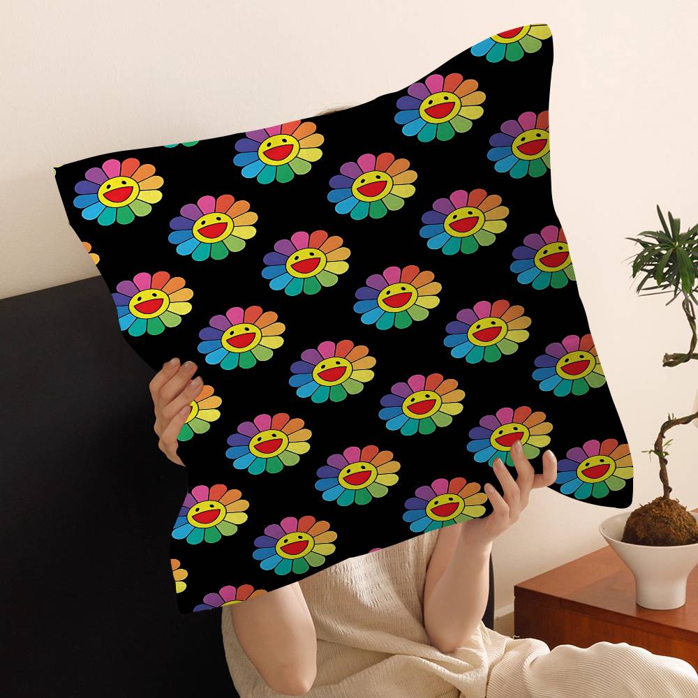 Fashing T-takashi M-murakami Kussen Cadeau Home Office Decoratie Slaapkamer Bank Auto Kussenhoes Hoes 45x45 30x30cm