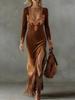 Women's Vintage Ethnic Style Floral Lace Flower V-Neck Printed Long Dress