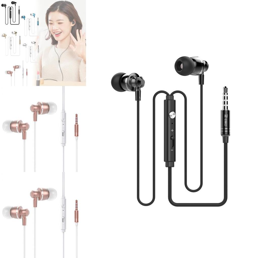 Wired In Ear Headphones With Microphone For Gaming And Communication Devices