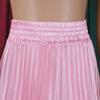 Women's Large Size High Waist Pleated Long Skirt - European & American Style
