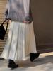Ge Ming Retro Tassel High Waist Knit A-line Pleated Skirt - Women's Spring 2026 Collection, Style N354B