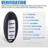 Smart Fernbedienung Keyless Entry Autoschlüsselanhänger Ersatz 433MHz 4A Chip für Nissan Altima Sentra Versa KR5TXN4 S180144803 5 Tasten