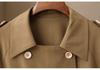 2026 Spring Women's British Style Double-Breasted Belted Trench Coat